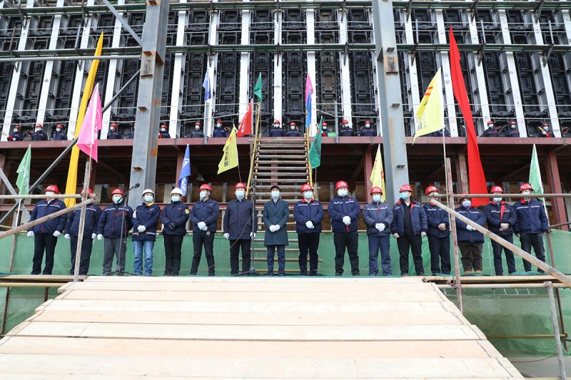 224万吨焦炉项目1号炉燃烧仪式